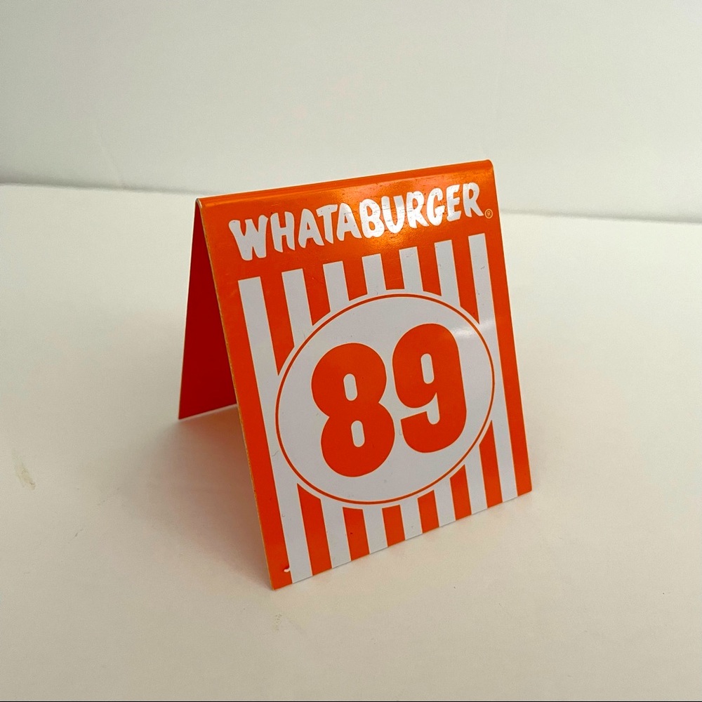 Whataburger Tent Table Number 89